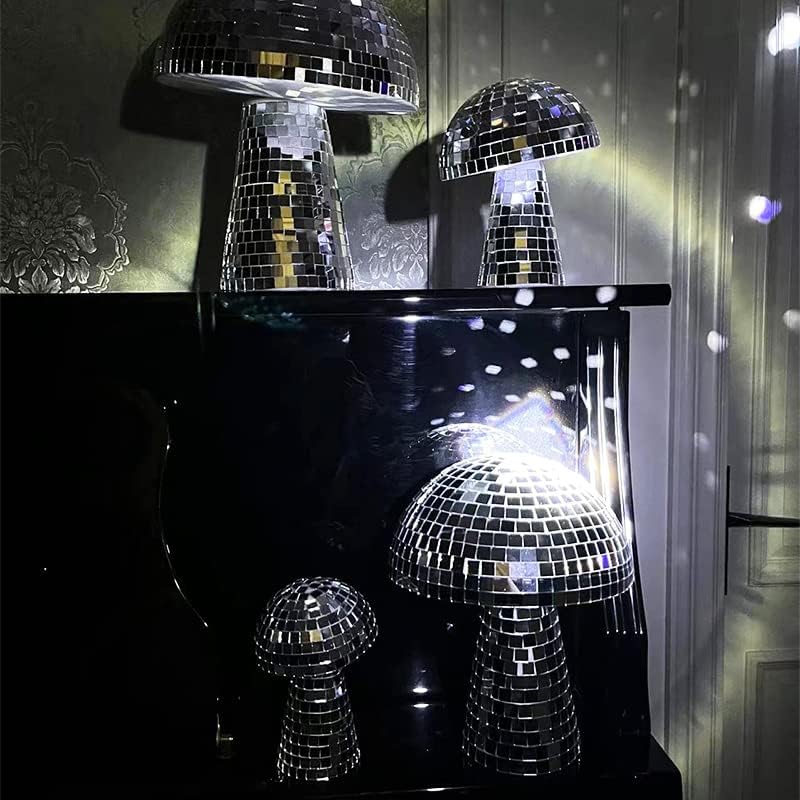 Boho Mirror Reflective Mushroom Ball