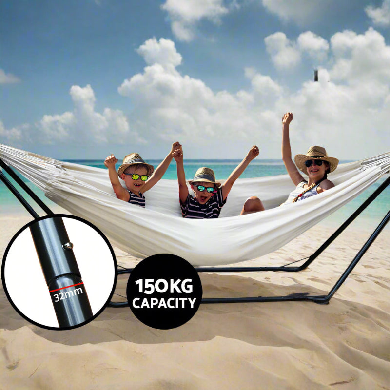 Gardeon Hammock Bed with Stand Outdoor Camping Hammocks Steel Frame
