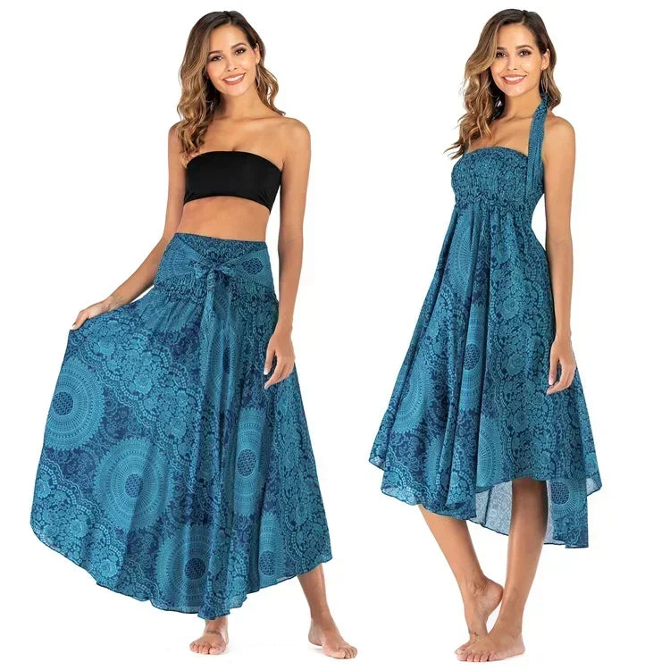 Sexy Summer Long Boho Women's Dress or Skirt. The choice is yours. Wear it your way!!