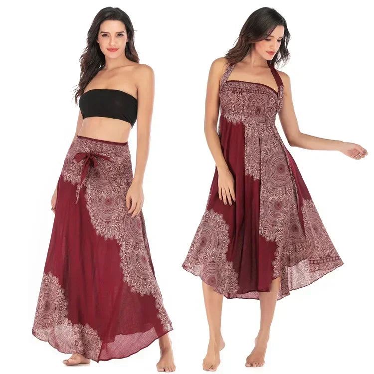 Sexy Summer Long Boho Women's Dress or Skirt. The choice is yours. Wear it your way!!