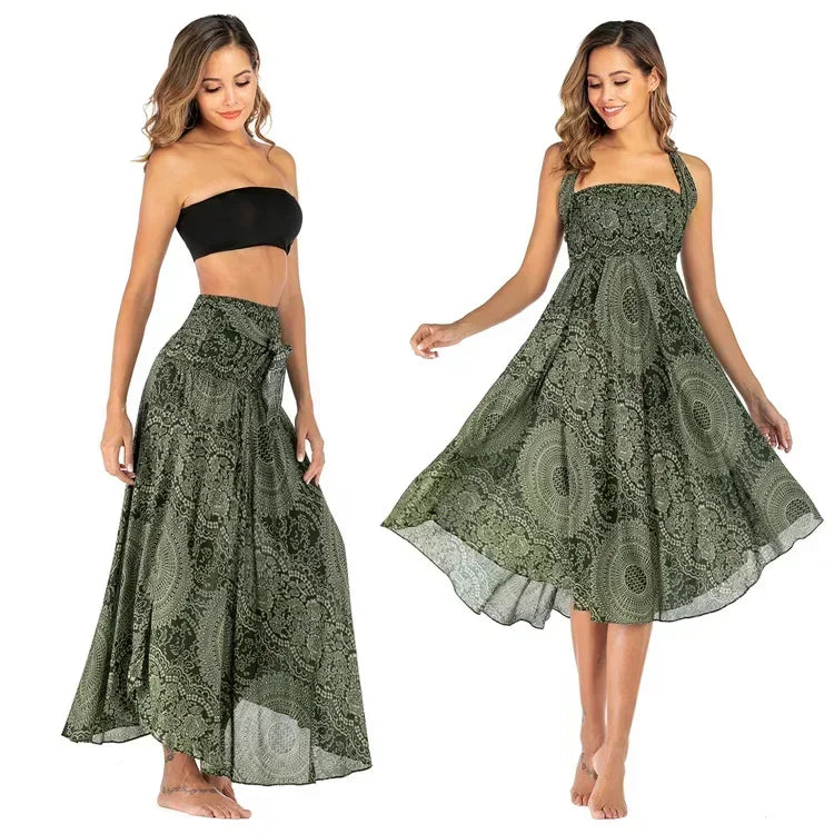 Sexy Summer Long Boho Women's Dress or Skirt. The choice is yours. Wear it your way!!