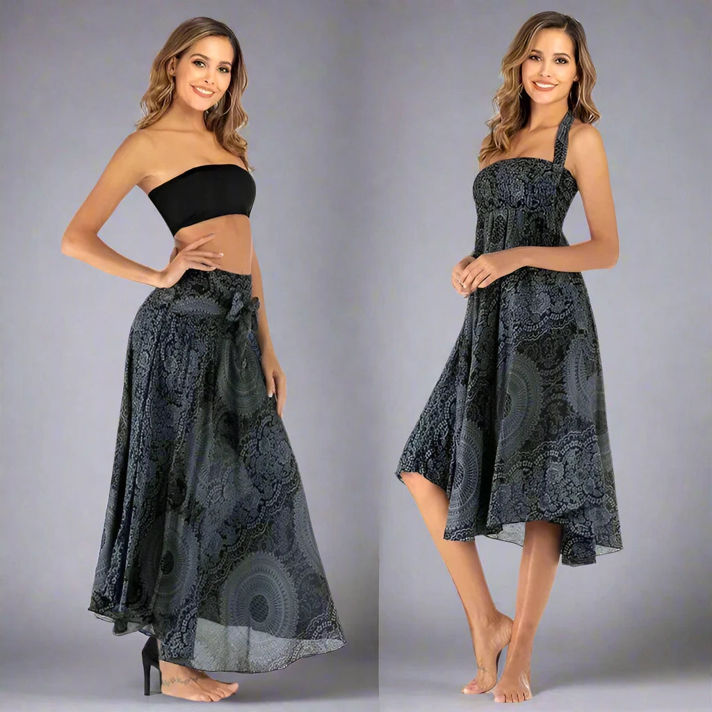 Sexy Summer Long Boho Women's Dress or Skirt. The choice is yours. Wear it your way!!