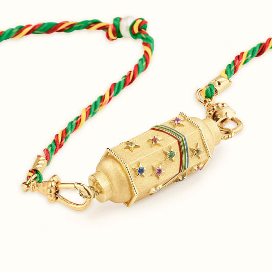 Mystical Tarot Charm Necklace - Boho Pendant(Rainbow pattern)