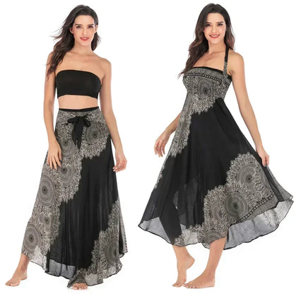 Sexy Summer Long Boho Women's Dress or Skirt. The choice is yours. Wear it your way!!