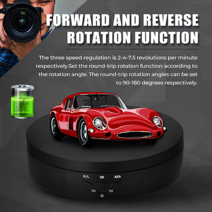 Motorised Rotating Mirror Display Stand,360 Degree Turntable, Ornament Holder, Combined with our Reflective Mushroom ball its a stylish addition!