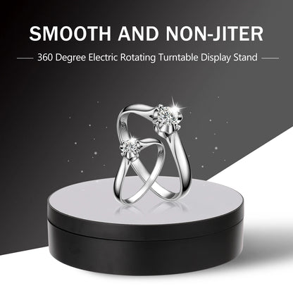 Motorised Rotating Mirror Display Stand,360 Degree Turntable, Ornament Holder, Combined with our Reflective Mushroom ball its a stylish addition!