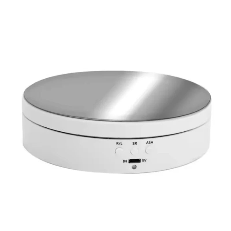 Motorised Rotating Mirror Display Stand,360 Degree Turntable, Ornament Holder, Combined with our Reflective Mushroom ball its a stylish addition!