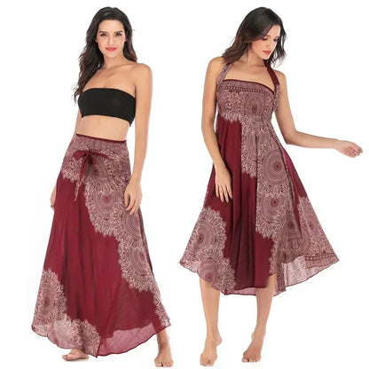 Sexy Summer Long Boho Women's Dress or Skirt. The choice is yours. Wear it your way!!