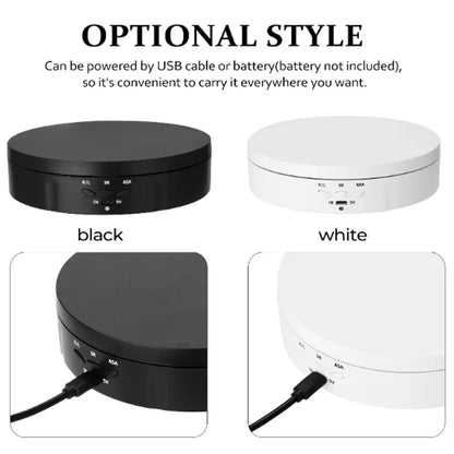 Motorised Rotating Mirror Display Stand,360 Degree Turntable, Ornament Holder, Combined with our Reflective Mushroom ball its a stylish addition!