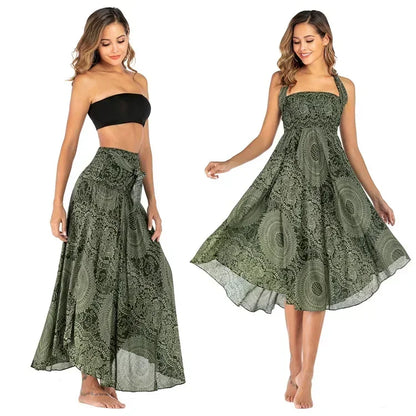Sexy Summer Long Boho Women's Dress or Skirt. The choice is yours. Wear it your way!!
