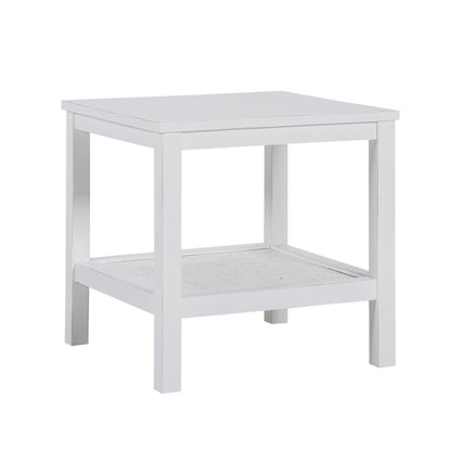 Jasmine Coffee Side Table Laptop Desk Bedside Sofa End Tables Mindi Wood - White