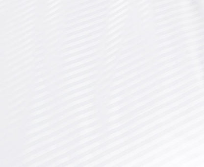 1000TC Ultra Soft Striped Super King Size White Duvet Quilt Cover Set