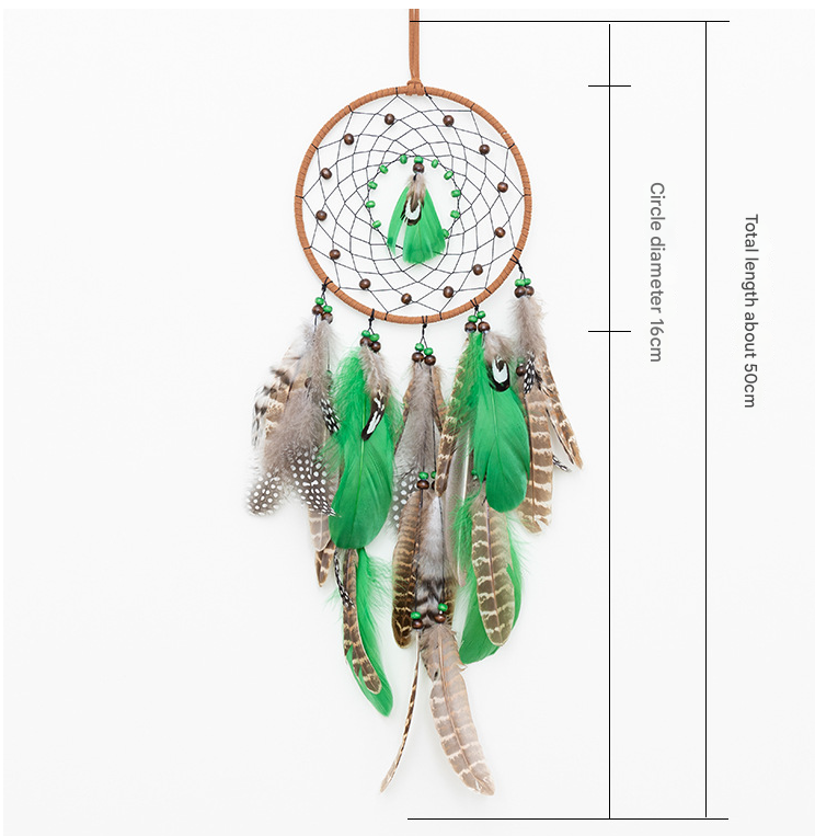 Star With Lights Boho Forest Dreamcatcher Wind Chime Pendant - INS Style Moonlit Serenity Decor