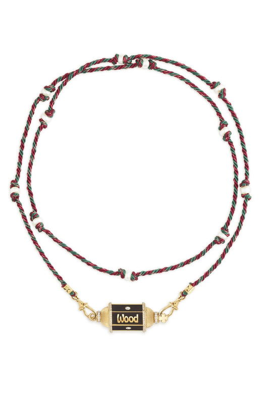 Mystical Tarot Charm Necklace - Boho Pendant(Wood text)